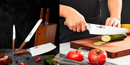Обзор набора ножей Xiaomi Huo Hou 6-piece German Steel Kitchen Knife Set (HU0158): прочные стальные лезвия и неповторимый дизайн