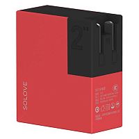 Внешний аккумулятор Xiaomi Solove W2-Travel Charger & Power Bank (5000 mAh) Red (Красный) — фото